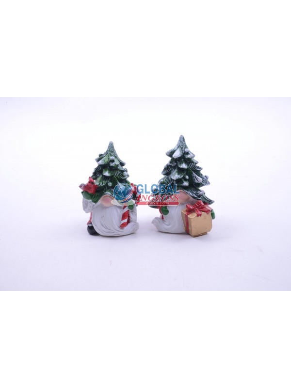BABBO NATALE RESINA 10cm ASS.