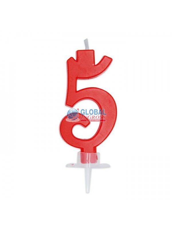 CANDELINA CERA ROSSA 5
