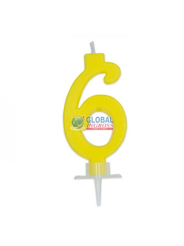 CANDELINA CERA GIALLA 6