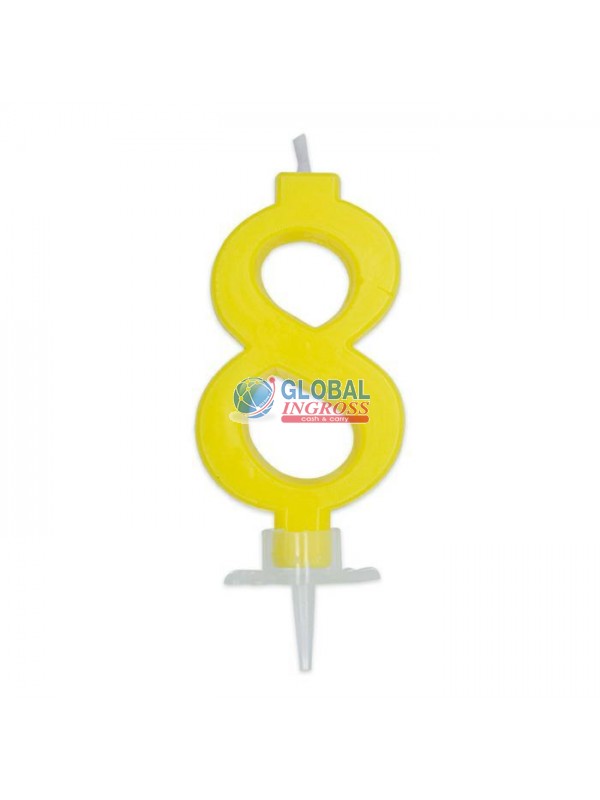 CANDELINA CERA GIALLA 8