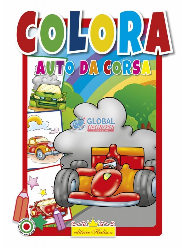 LIBRO COLORA AUTO DA CORSA.