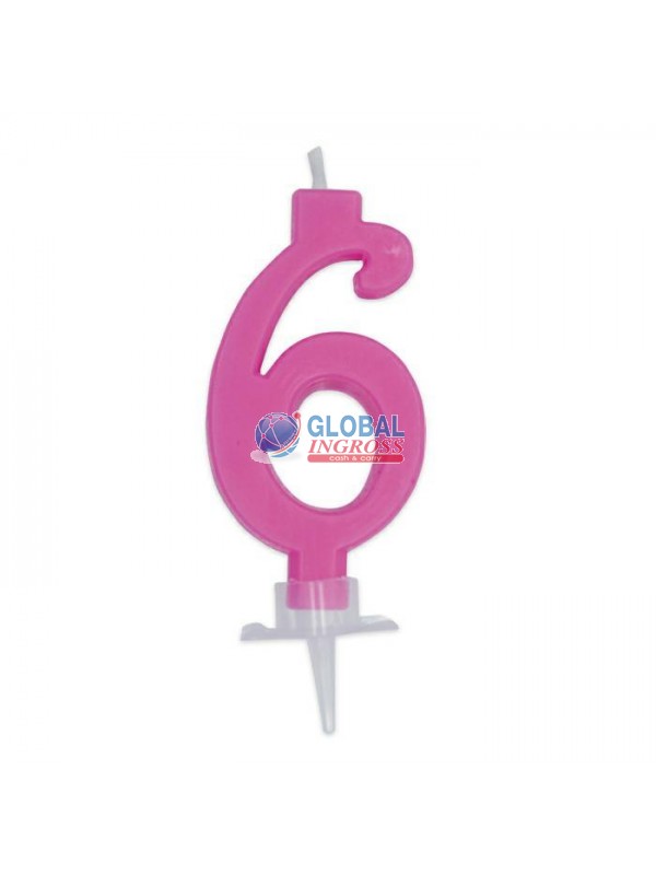 CANDELINA CERA FUXIA 6