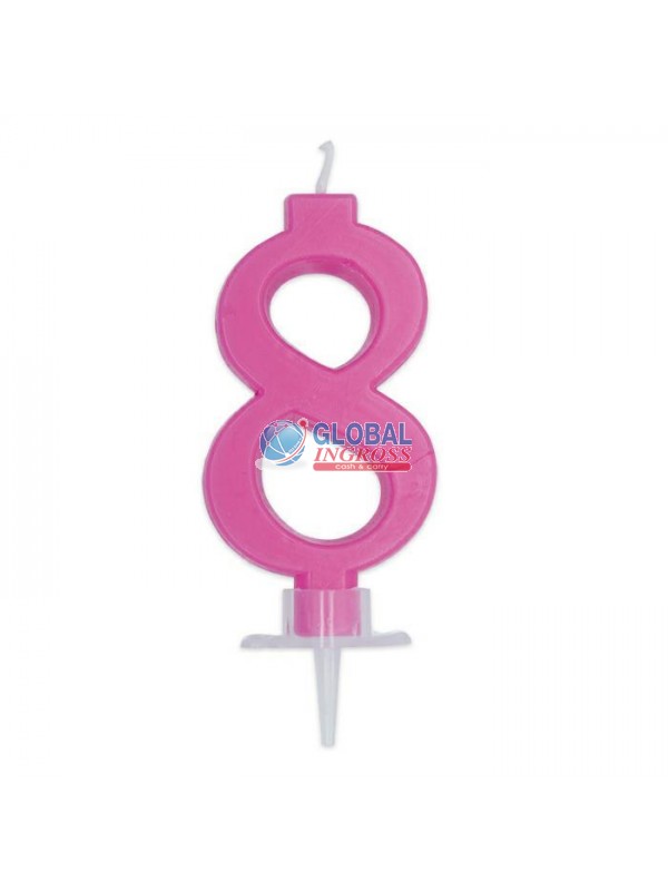CANDELINA CERA FUXIA 8