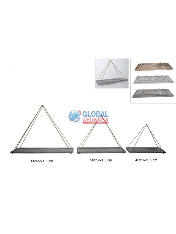 MENSOLE LEGNO 3pz 3 MISURE