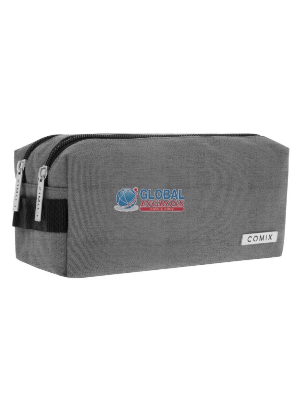 BUSTINA COMIX 2 ZIP GRIGIO MELANGE