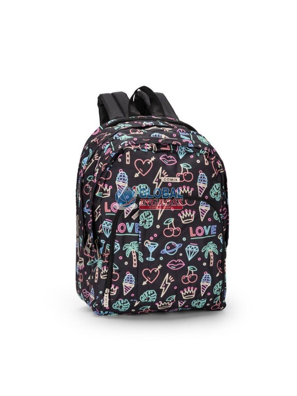 ZAINO COMIX ORGANIZZATOALLOVER NEON