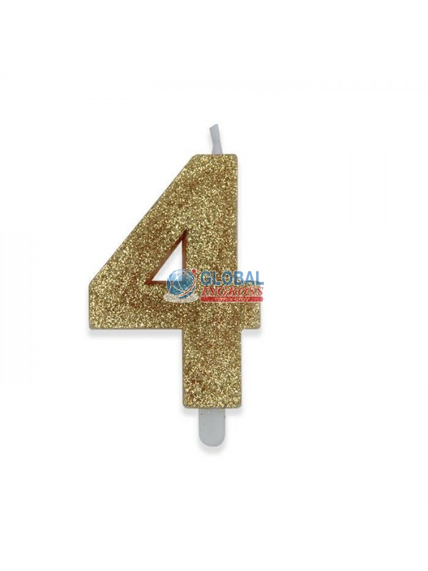 CANDELINA GLITTER ORO 4