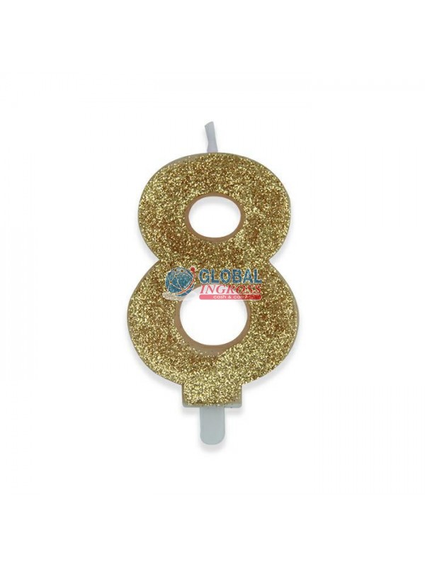 CANDELINA GLITTER ORO 8