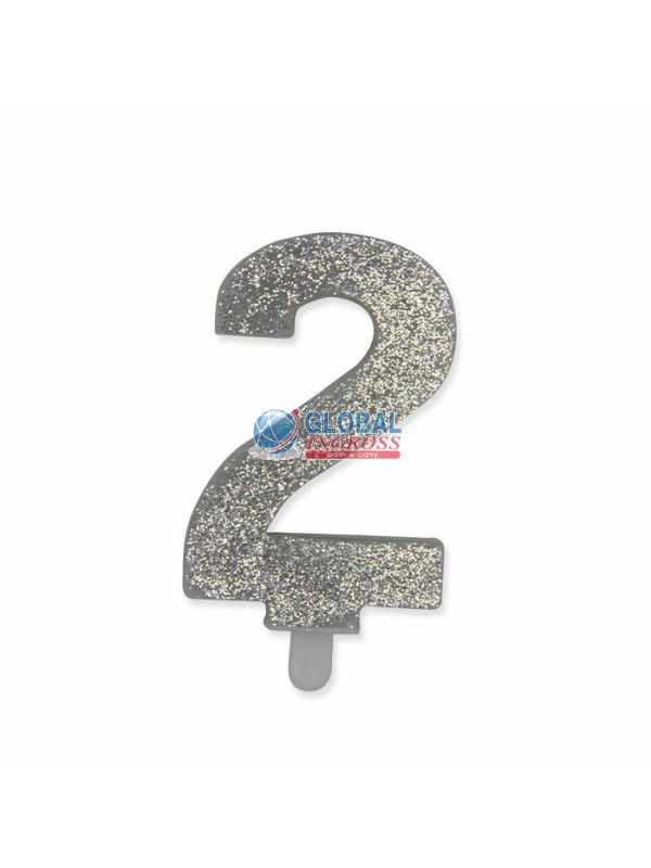 CANDELINA GLITTER ARGENTO 2