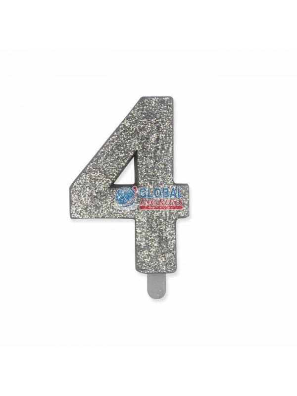 CANDELINA GLITTER ARGENTO 4
