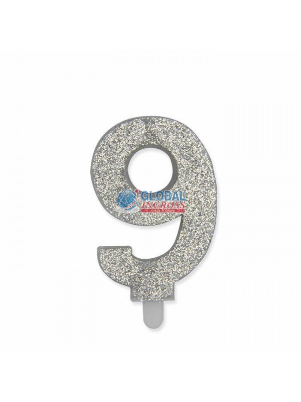 CANDELINA GLITTER ARGENTO 9
