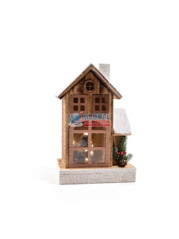 CASA IN LEGNO C/LUCI 29cm