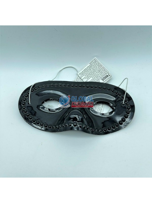 MASCHERINA PLASTICA NERO DOMINO