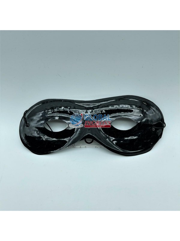 MASCHERINA PLASTICA NERA FARFALLA