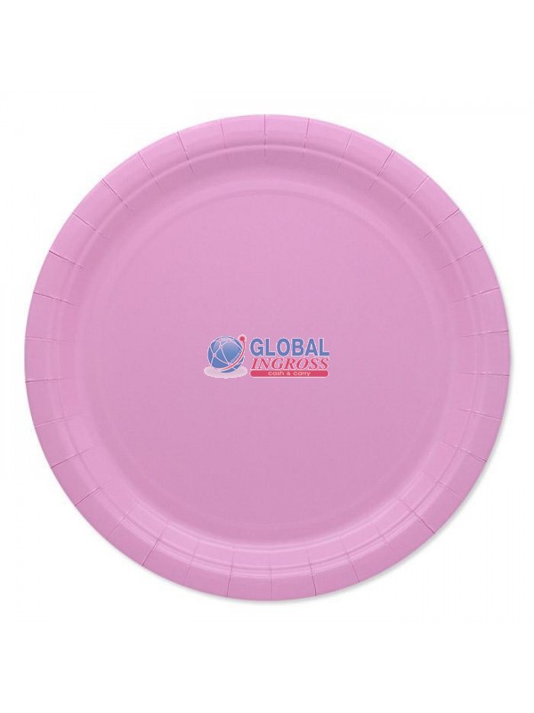 PIATTI ECOLOR 24cm ROSA25pz