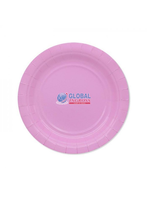 PIATTI ECOLOR 18cm ROSA25pz