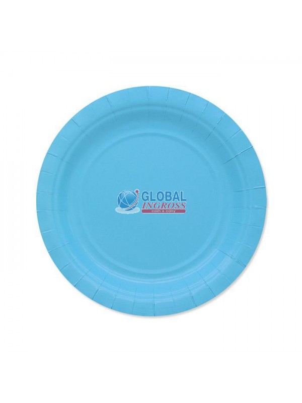 PIATTI ECOLOR 18cm CELESTE 25pz