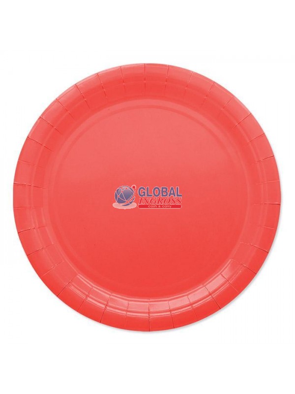 PIATTI ECOLOR 24cm ROSSO 25pz
