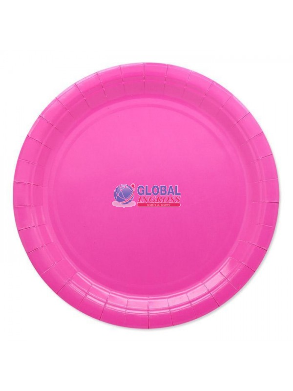 PIATTI ECOLOR 24cm FUXIA 25pz