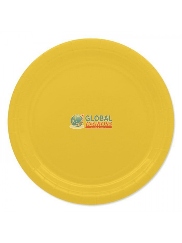 PIATTI ECOLOR 24cm GIALLO 25pz