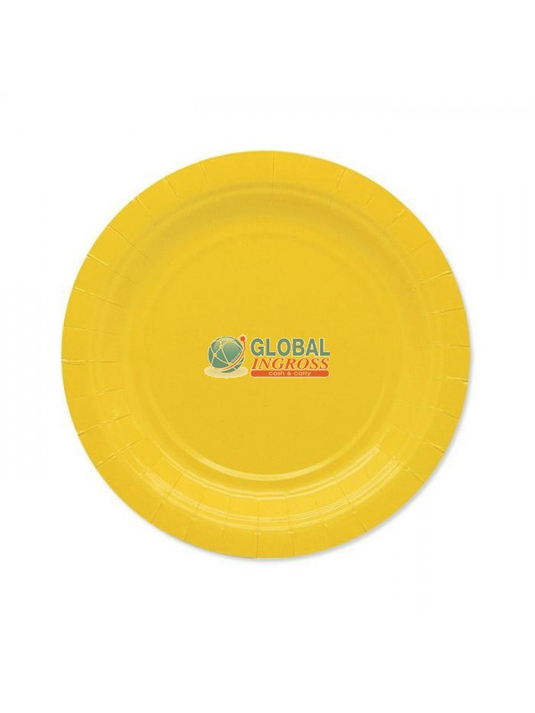 PIATTI ECOLOR 18cm GIALLO 25pz