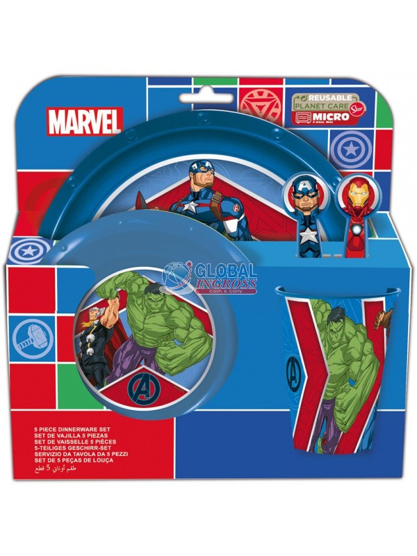 SET PAPPA 5pz AVENGERS