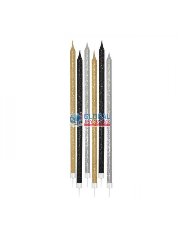 CANDELE MATITA GLITTER PRESTIGE 12pz