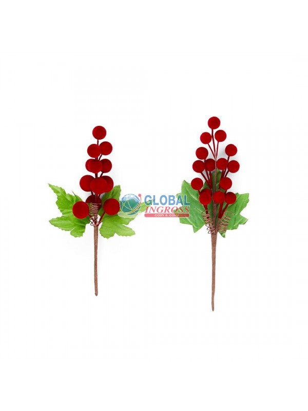 PICK BACCHE FLOCCATE BORDEAUX 18cm ASS.