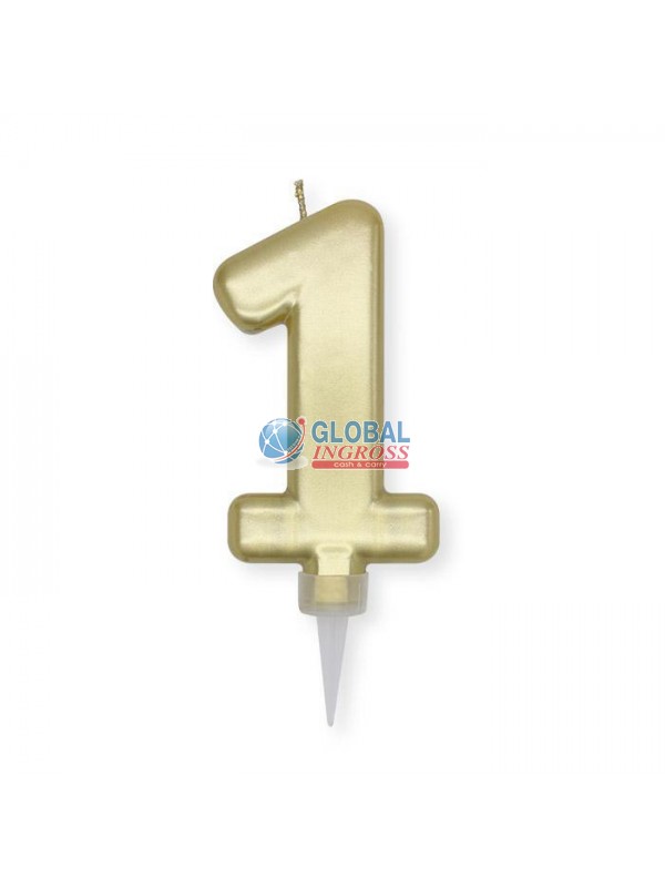 CANDELINA PLUMP ORO 1 10cm