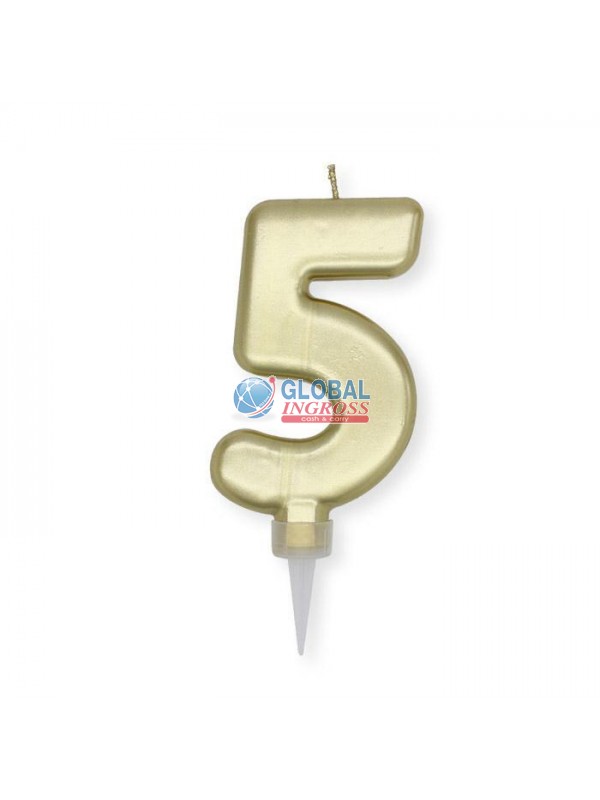 CANDELINA PLUMP ORO 5 10cm