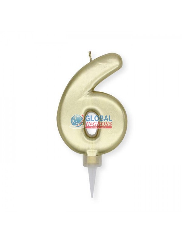 CANDELINA PLUMP ORO 6 10cm