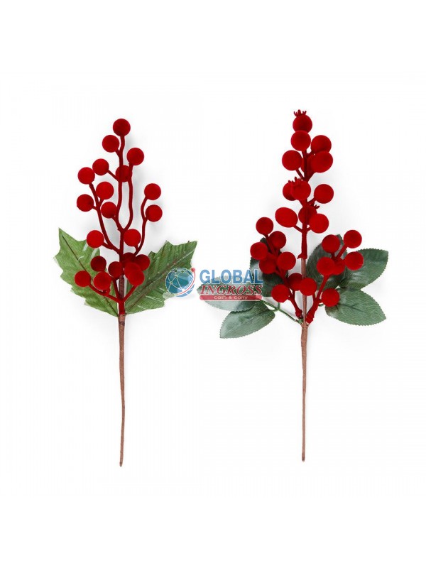 PICK BACCHE FLOCCATE BORDEAUX 30cm ASS.