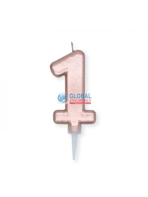 CANDELINA PLUMP ROSE GOLD 1 10cm