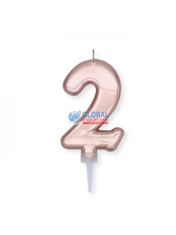 CANDELINA PLUMP ROSE GOLD 2 10cm