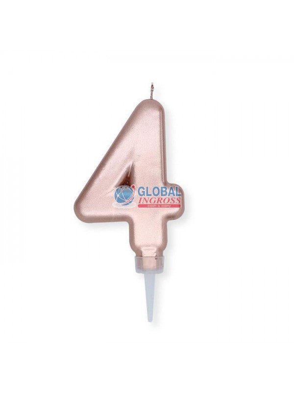 CANDELINA PLUMP ROSE GOLD 4 10cm