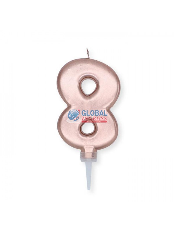CANDELINA PLUMP ROSE GOLD 8 10cm