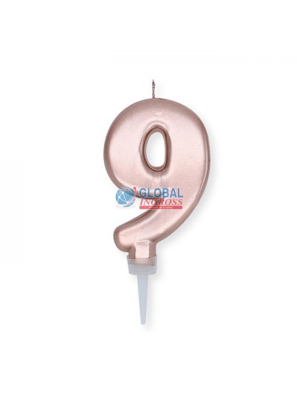 CANDELINA PLUMP ROSE GOLD 9 10cm