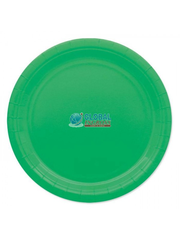 PIATTI ECOLOR 24cm VERDE 25pz