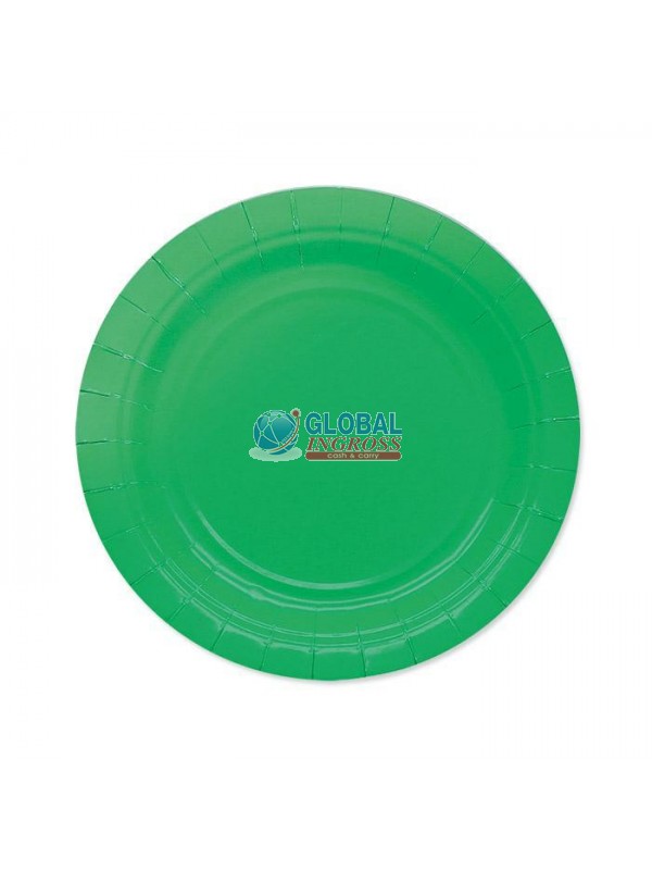 PIATTI ECOLOR 18cm VERDE 25pz