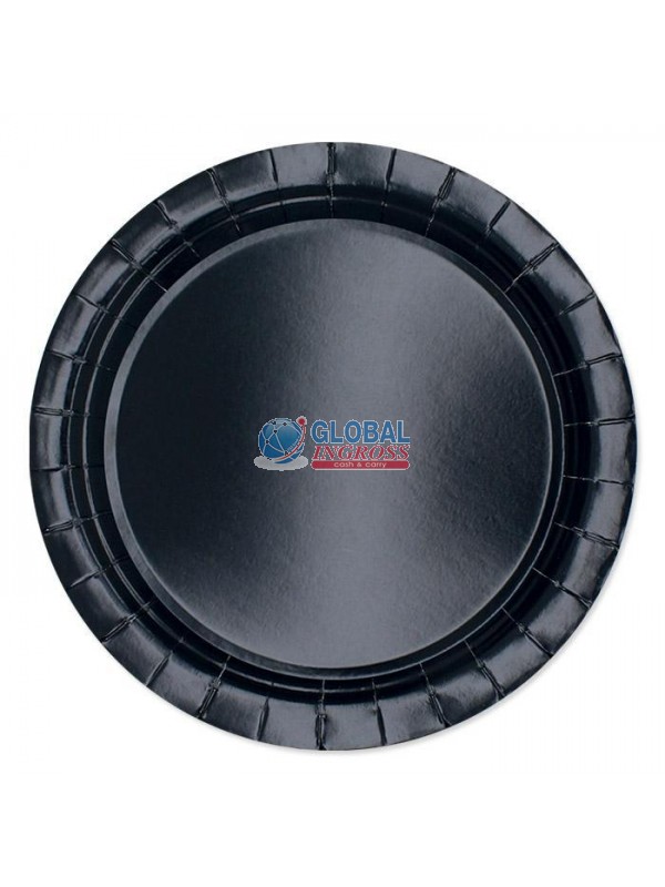 PIATTI ECOLOR 24cm NERO25pz
