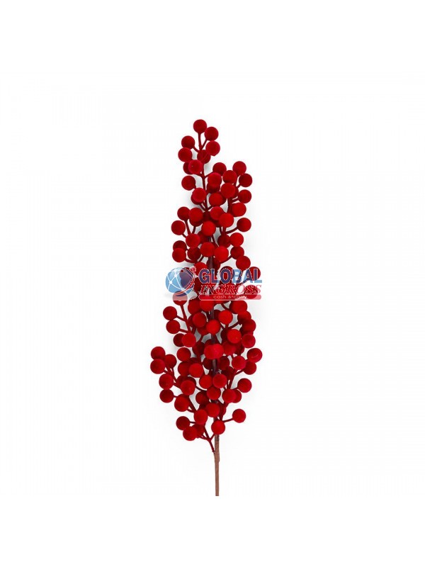 PICK BACCHE FLOCCATO BORDEAUX 70cm