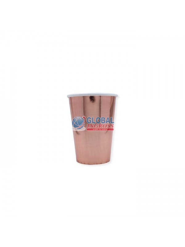 BICCHIERI WAVY ROSE GOLD 8pz