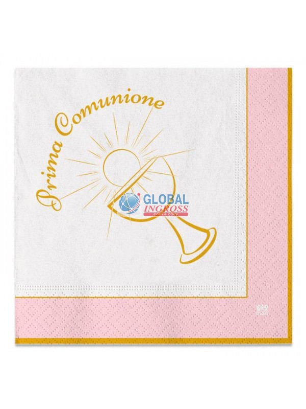 TOVAGLIOLI COMUNIONE CHIC ROSA 20pz