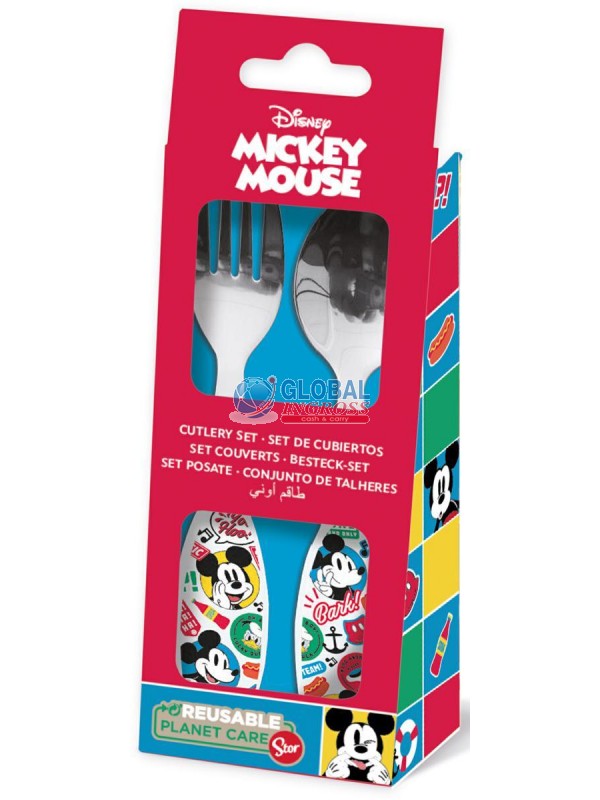 POSATE ACCIAIO MICKEY