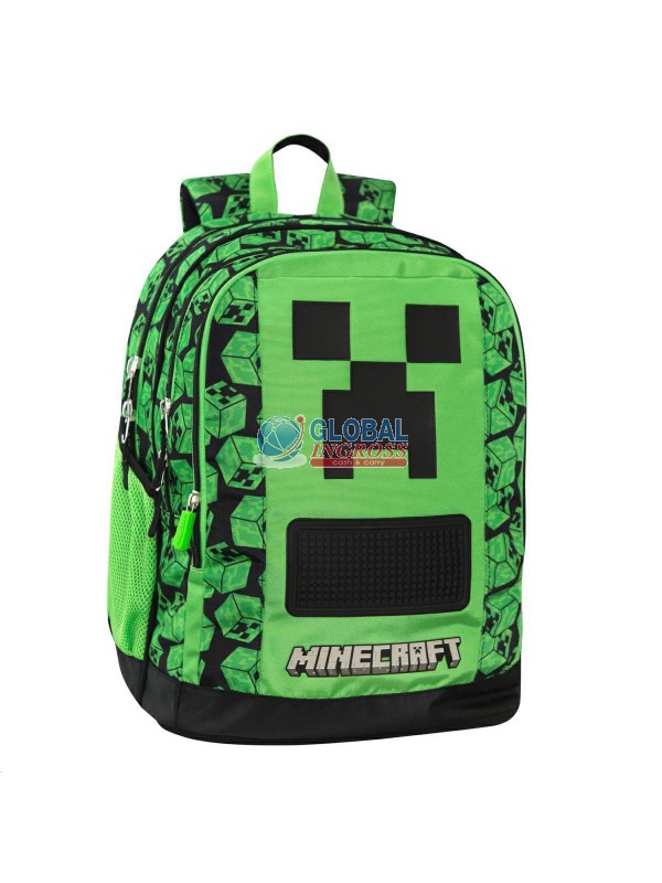 ZAINO MINECRAFT PIXEL ORGANIZZATO