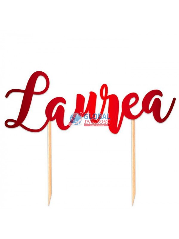CAKE TOPPER LAUREA 20x14cm