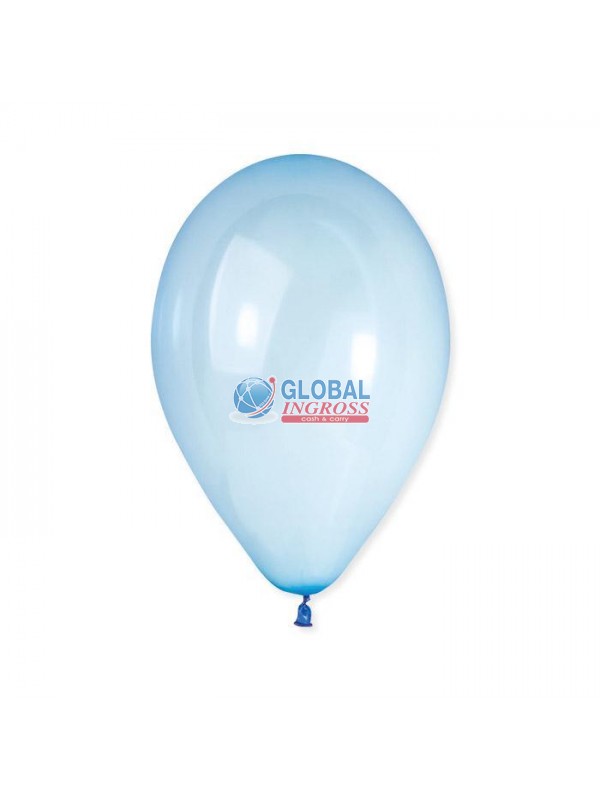 PALLONCINI CRYSTAL 13'/33cm CELESTE 50pz