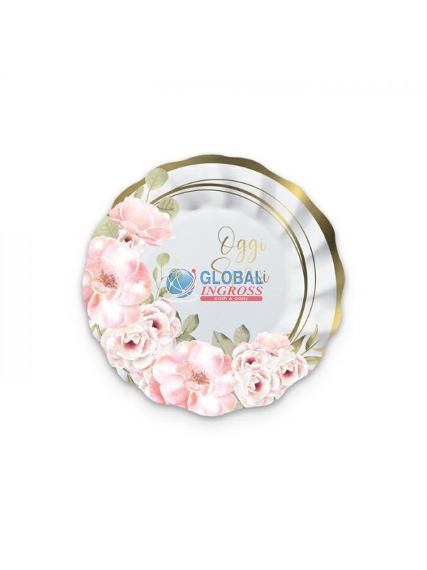 PIATTI SPOSI FLORAL 8pz20cm
