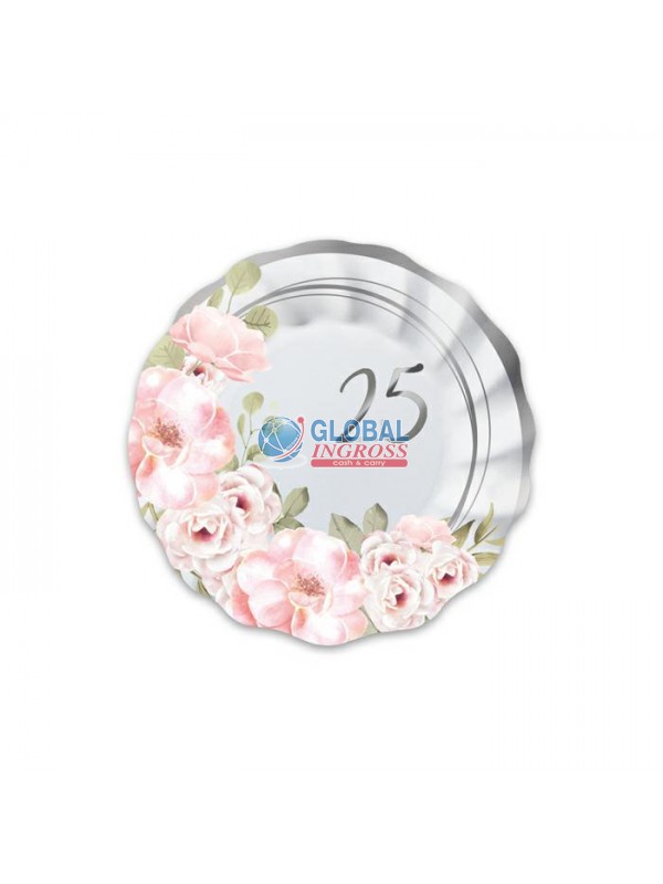 PIATTI 25' ANNIVERSARIOFLORAL 8pz 20cm