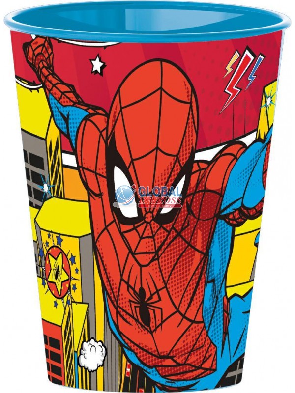 BICCHIERE PLASTICA SPIDERMAN